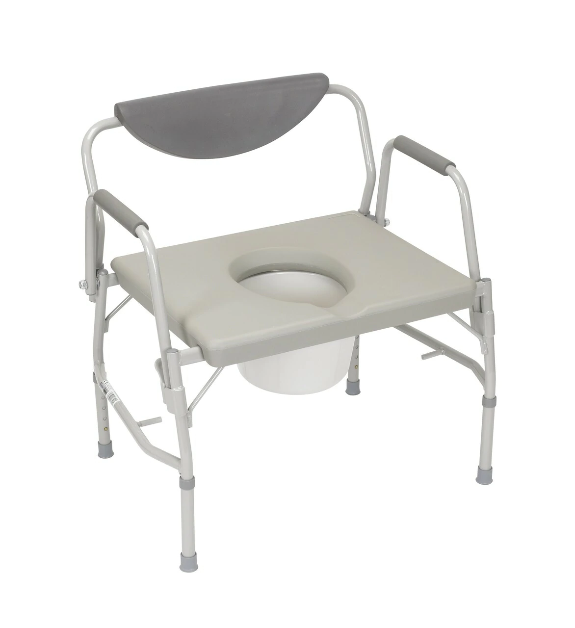 Drive Medical Bariatric Drop Arm Commode 500 LB Weight Capacity